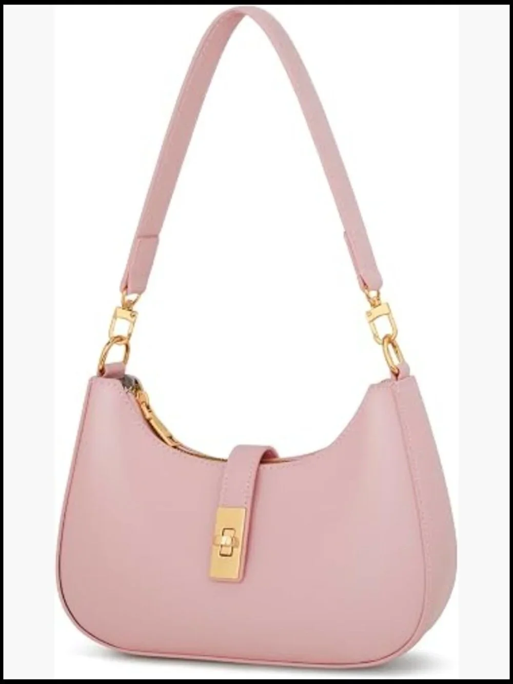 Cute Hobo Handbag Vegan Leather Retro Small Clutch Purse with Zipper